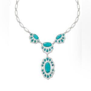 Kendra Scott Yellow Rose Western Montana Necklace with Turquoise Accents